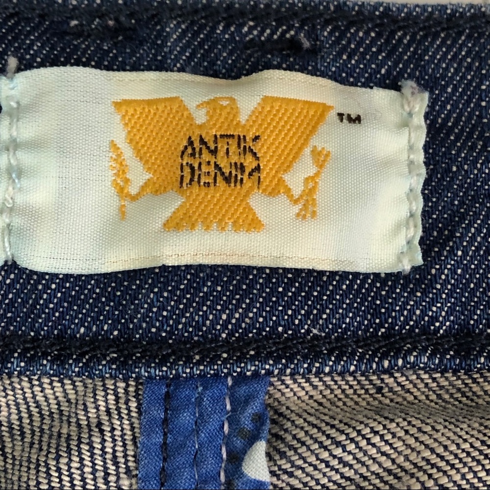 Antik Denim Embroidered Graffiti Pockets Boot 31 - Picture 3 of 7